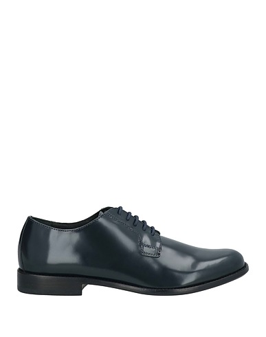 MANUEL RITZ Laced shoes Midnight blue Leather