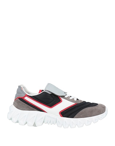 PANTOFOLA D'ORO Sneakers Black Leather, Textile fibers