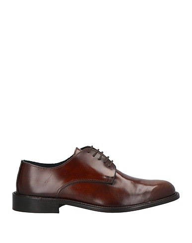 BALDININI Laced shoes Chocolate brown Leather
