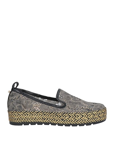 BALDININI Espadrilles Lead Textile fibres, Leather