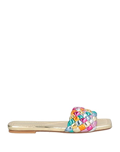 BALDININI Sandals Gold Leather