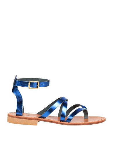 BALDININI Flip flops Bright blue Leather