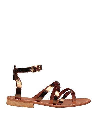 BALDININI Flip flops Bronze Leather