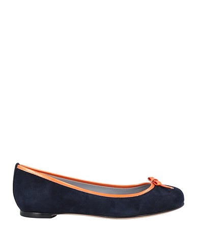 SERGIO ROSSI Ballet flats Midnight blue Leather