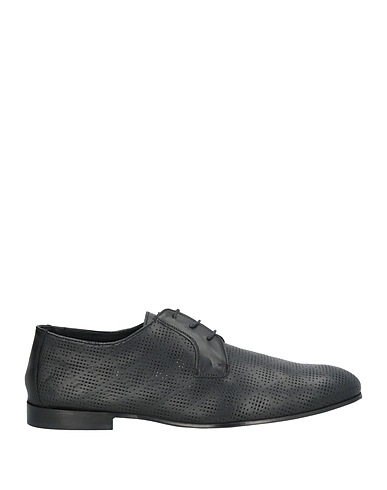 BALDININI Laced shoes Black Leather