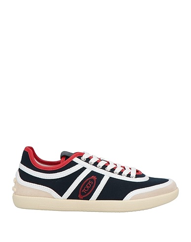 TOD'S Sneakers Blu notte Pelle, Fibre tessili
