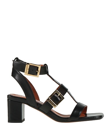BALDININI Sandals Black Calfskin