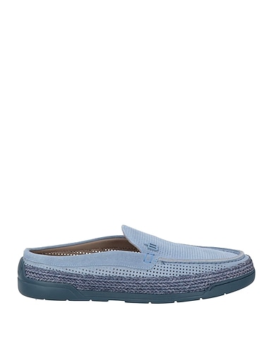 BALDININI Mules and clogs Slate blue Leather