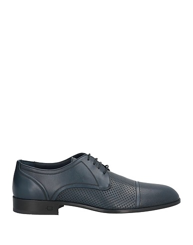BALDININI Laced shoes Midnight blue Leather