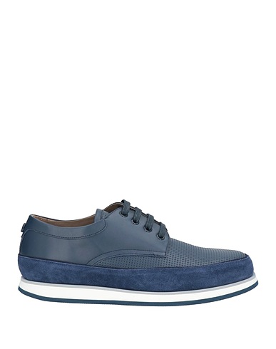 BALDININI Laced shoes Navy blue Calfskin