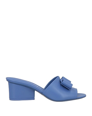 FERRAGAMO Sandals Light blue Lambskin