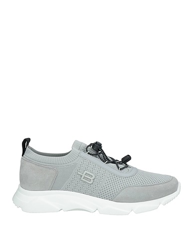 BALDININI Sneakers Grigio chiaro Pelle, Fibre tessili