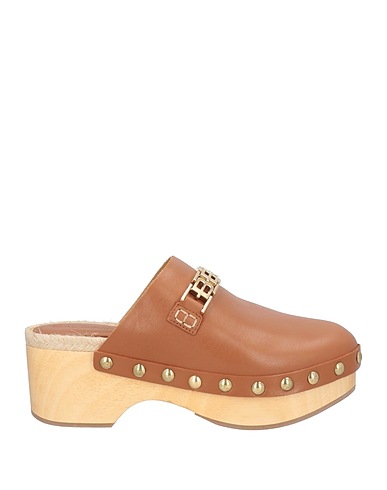 BALDININI Mules and clogs Brown Calfskin