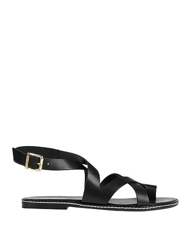 BALDININI Flip flops TREND Black Cowhide