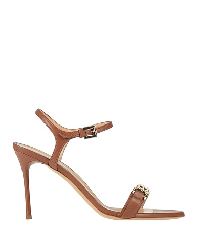 BALDININI Sandals Brown Calfskin
