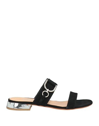 BALDININI Sandals Black Leather