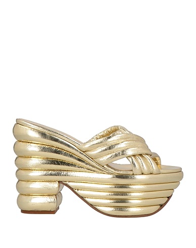 FERRAGAMO Sandals Gold Calfskin
