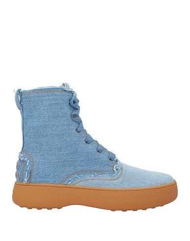 TOD'S Ankle boot Blue Cotton