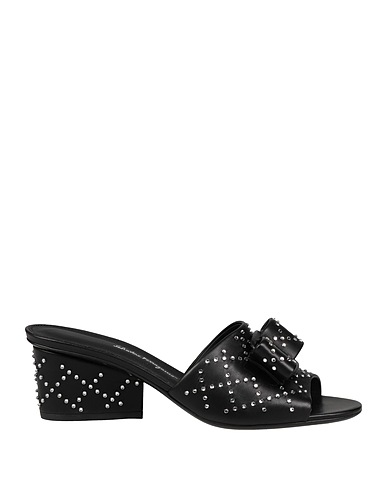 FERRAGAMO Sandals Black Lambskin