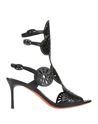 BALDININI Sandals Black Calfskin