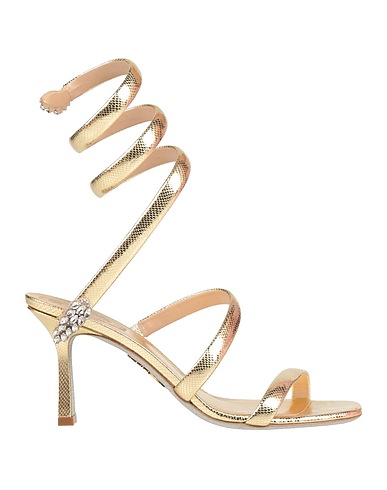 RENE' CAOVILLA Sandals Gold Leather