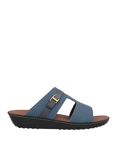 TOD'S Sandals Blue Leather