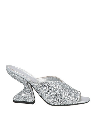 FERRAGAMO Sandals Silver Leather