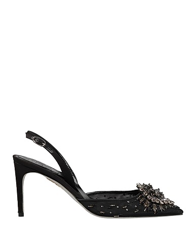 RENE' CAOVILLA Pump Black Textile fibers