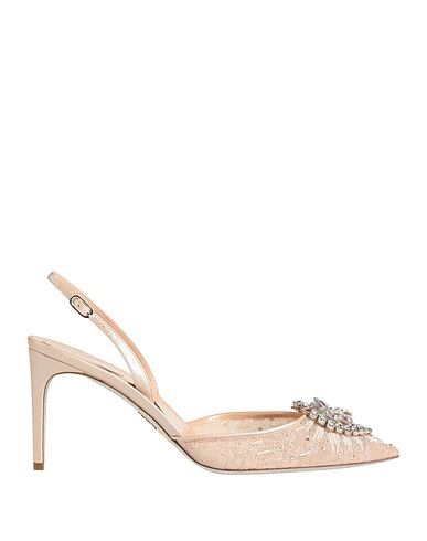 RENE' CAOVILLA Pumps Hellrosa Gewebefasern