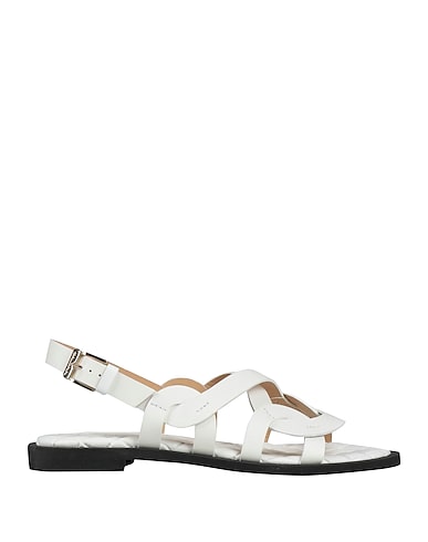 BALDININI Sandals White Calfskin