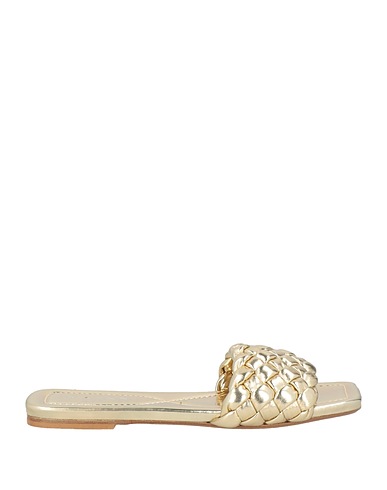 BALDININI Sandals Platinum Textile fibers
