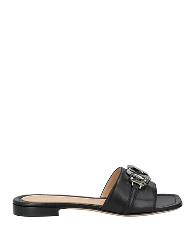 BALDININI Sandals Black Leather