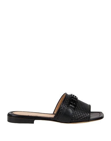 BALDININI Sandals Black Leather