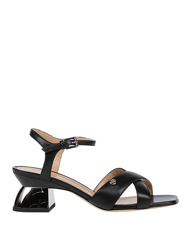 BALDININI Sandals Black Leather