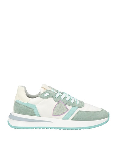 PHILIPPE MODEL Sneakers Verde salvia Pelle, Fibre tessili