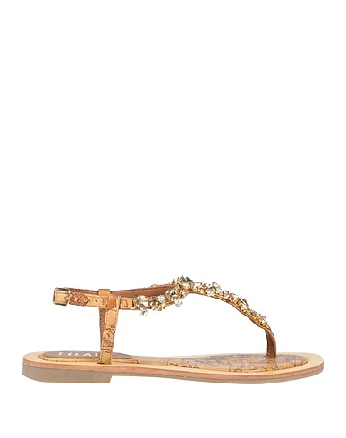 ALVIERO MARTINI 1a CLASSE Flip flops Tan 70% Polyurethane, 20% PES, 10% Cotton