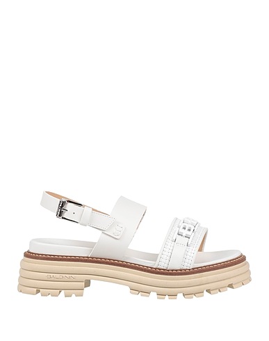 BALDININI Sandals White Leather