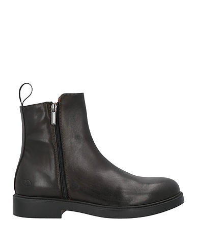 ROGAL'S Ankle boot Dark brown Calfskin