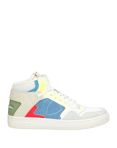 PHILIPPE MODEL Sneakers White Leather, Textile fibers