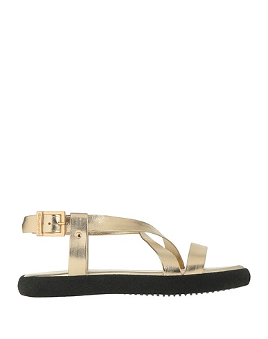 BALDININI Sandals Gold Leather