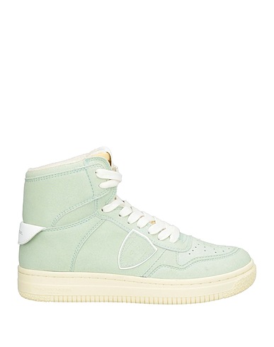ACBC x PHILIPPE MODEL Sneakers Light green Leather, Textile fibers