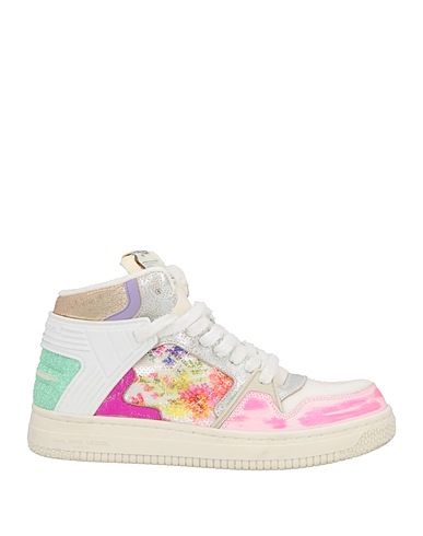 PHILIPPE MODEL Sneakers White Leather, Textile fibers