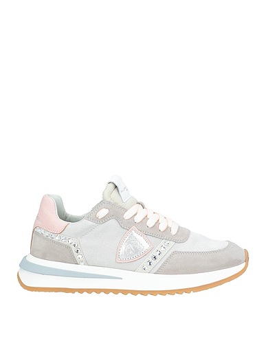 PHILIPPE MODEL Sneakers Light grey Leather, Textile fibers