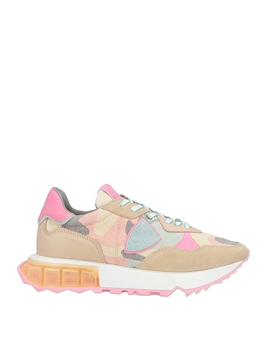 PHILIPPE MODEL Sneakers Sand Leather, Textile fibres