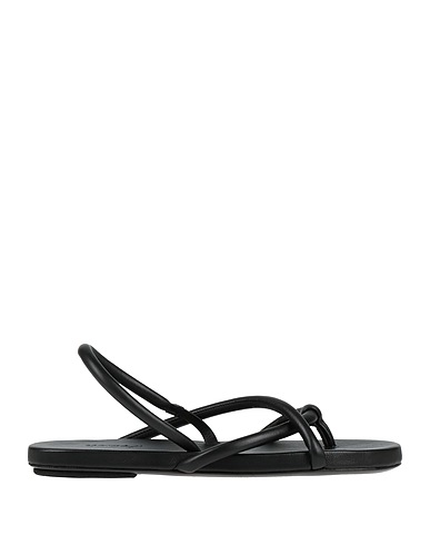 MARSÈLL Flip flops Black Calfskin