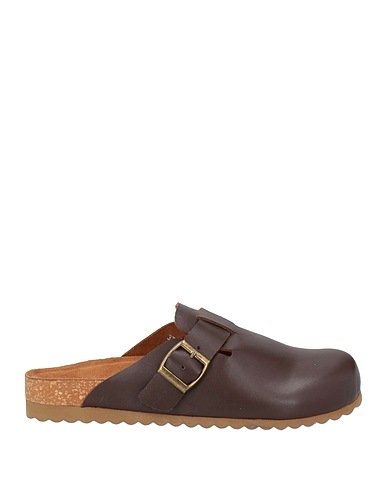 OVYÉ Mules and clogs Chocolate brown Calfskin