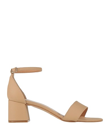 OVYÉ Sandals Beige Leather
