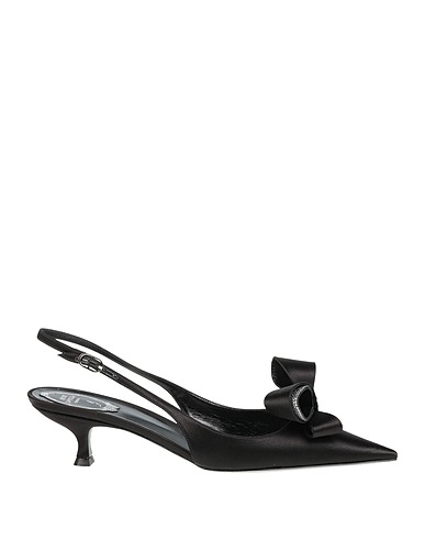 RENE' CAOVILLA Pump Black Textile fibers