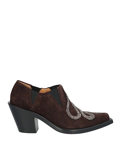 RENE' CAOVILLA Ankle boot Dark brown Leather