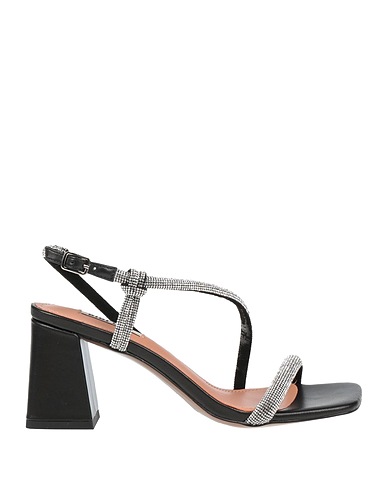 BIBI LOU Sandals Black Textile fibres